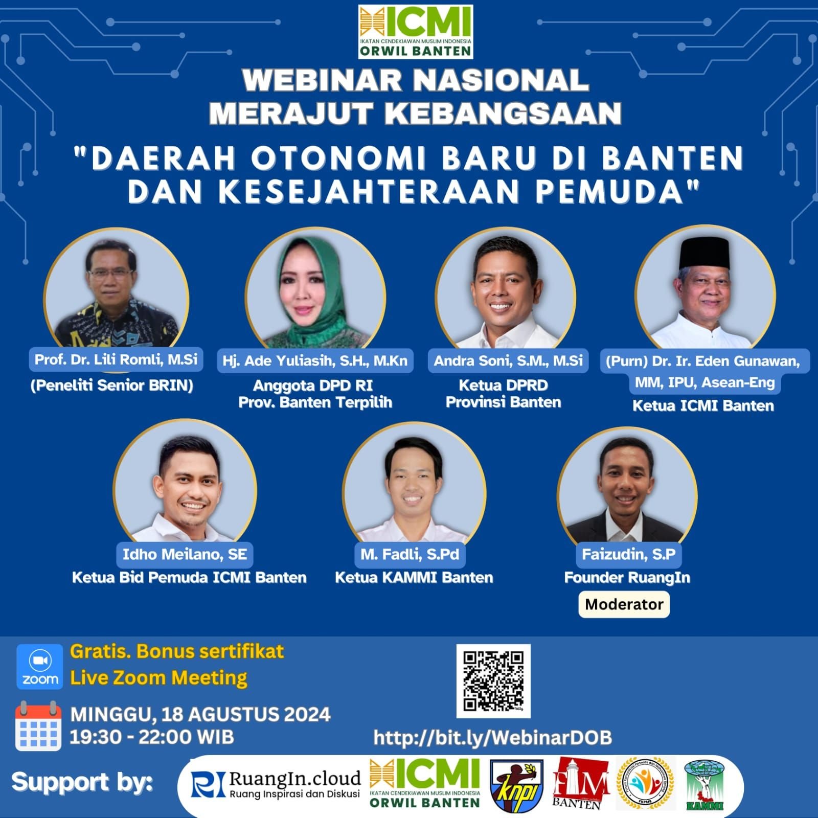 ICMI Banten Gelar Webinar Nasional dan Dihadiri Oleh Ketua Umum KAMMI Banten
