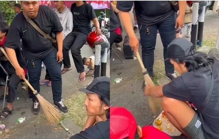 Asyik Santap Makanan, Pria Ini Malah Dapat Perlakuan Tak Terduga dari Sang Teman