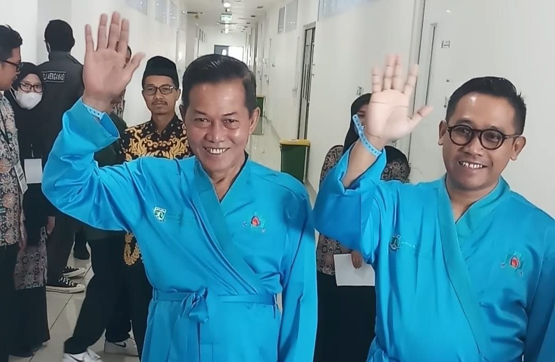 Bapaslon Walikota Serang Syafrudin-Heriyanto Jalani Pemeriksaan Kesehatan di RSUD Banten