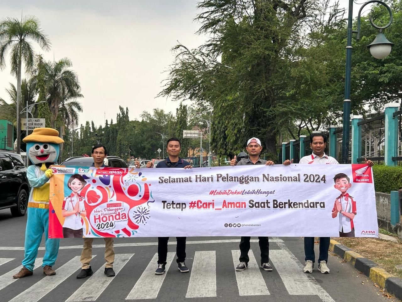 Honda Banten Rayakan Hari Pelanggan Nasional dengan Seluruh Jaringan Diler Turun ke Jalan