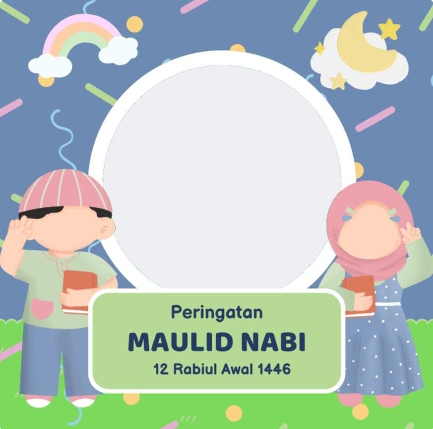 10 Link Twibbon Maulid Nabi SAW 12 Rabiul Awal, Download Gratis Desain Keren