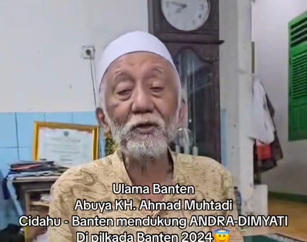 Beredar Video Abuya Muhtadi Cidahu Pandeglang Dukung Andra Soni di Pilgub Banten: Insya Allah Saya Mendukung 1 Beredar Video Abuya Muhtadi Cidahu Pandeglang Dukung Andra Soni di Pilgub Banten: Insya Allah Saya Mendukung
