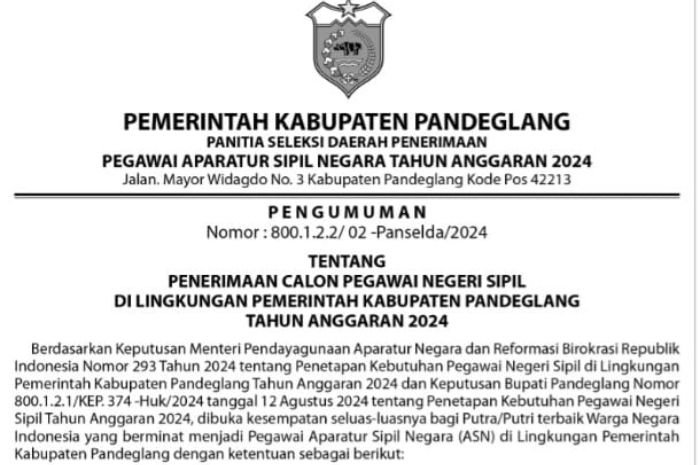 Ratusan Pelamar CPNS di Pandeglang Langsung Gugur di Tahap Awal, Tahap Seleski Masih Panjang