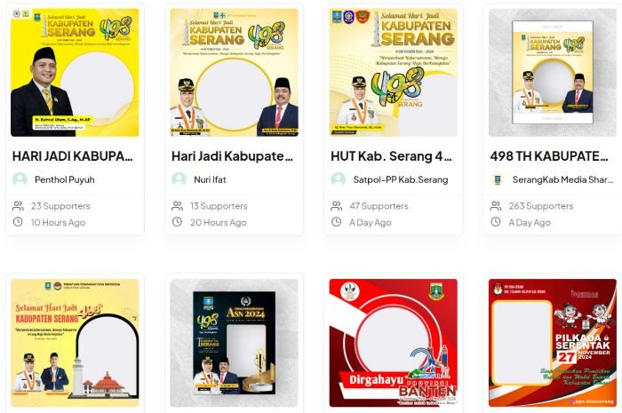 5 Link Twibbon HUT Kabupaten Serang Ke-498, Cocok jadi Foto Profile atau Status WhatsApp 6 5 Link Twibbon HUT Kabupaten Serang Ke-498, Cocok jadi Foto Profile atau Status WhatsApp