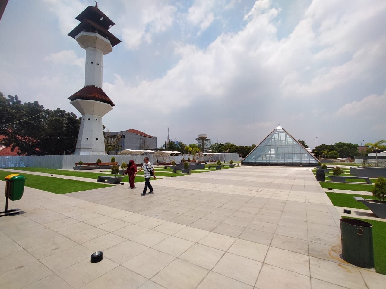 Yayasan Ats Tsauroh Minta Menara Masjid Agung Kota Serang Diperbaiki