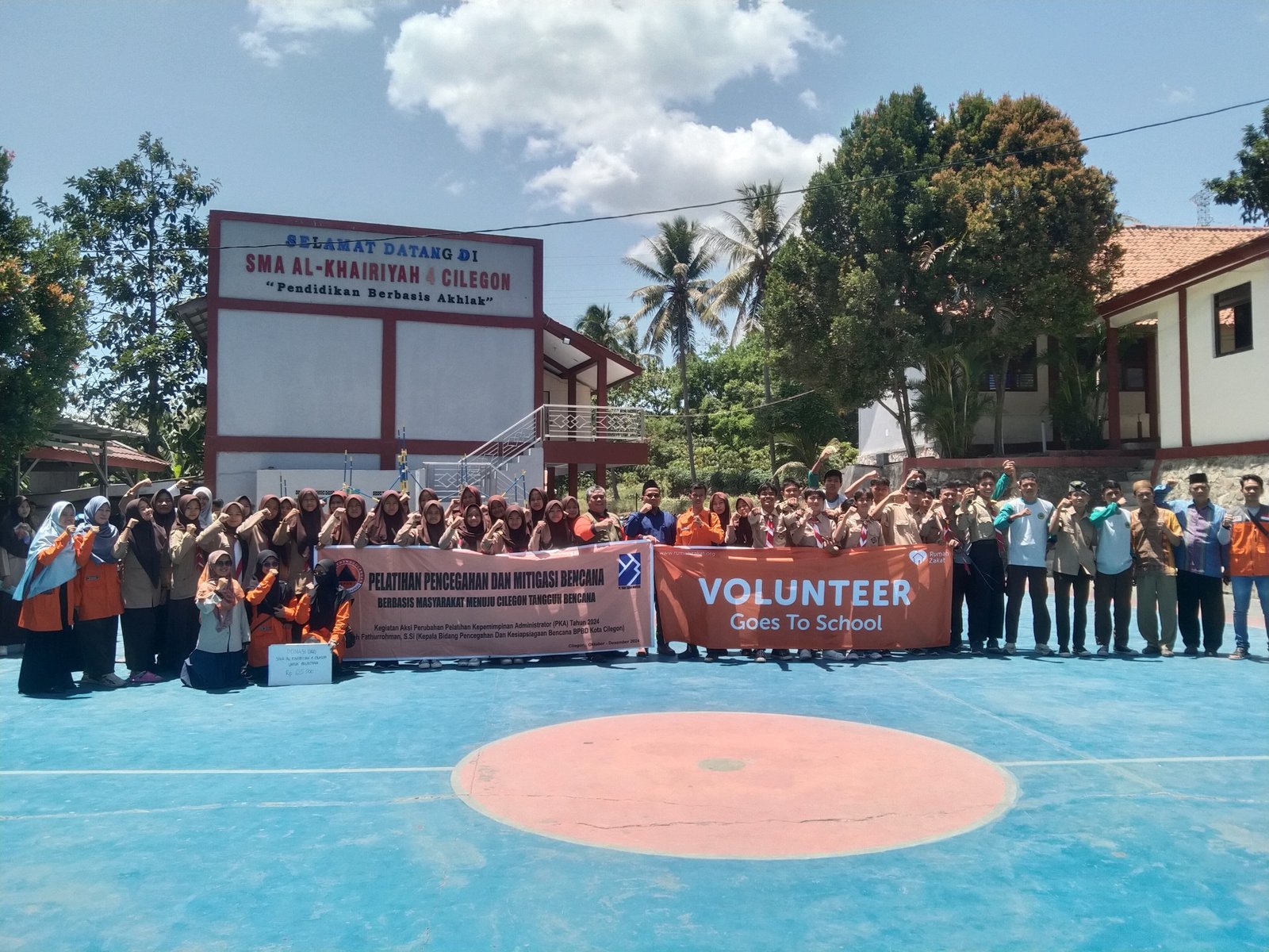 Relawan Rumah Zakat Cilegon Mengadakan Aksi Volunteer Goes to School