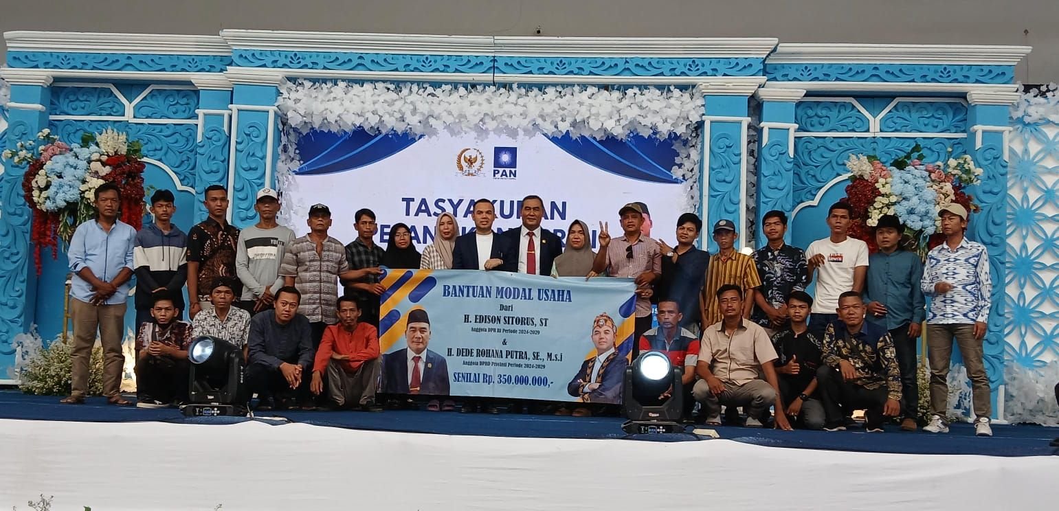 Bina UMKM, Dua Politisi PAN Gelontorkan Rp 350 Juta untuk Bantuan Modal Usaha