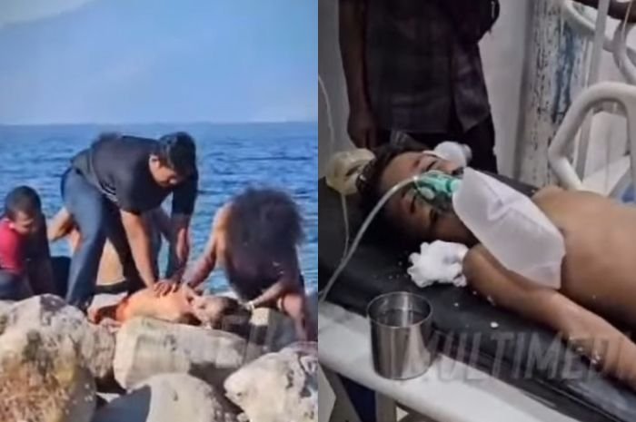 Tenggelam di Laut, Polisi di Sikka Bantu Evakuasi Anak Kecil hingga Jantungnya Berdenyut Kembali
