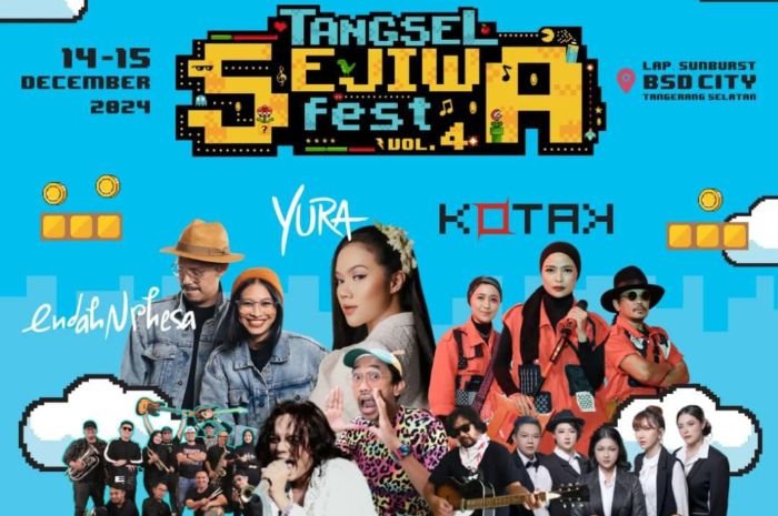 GRATIS! Tangsel Sejiwa Fest 2024 Vol. 4 Hadirkan Yura Yunita, Kotak, dan Artis Lainnya