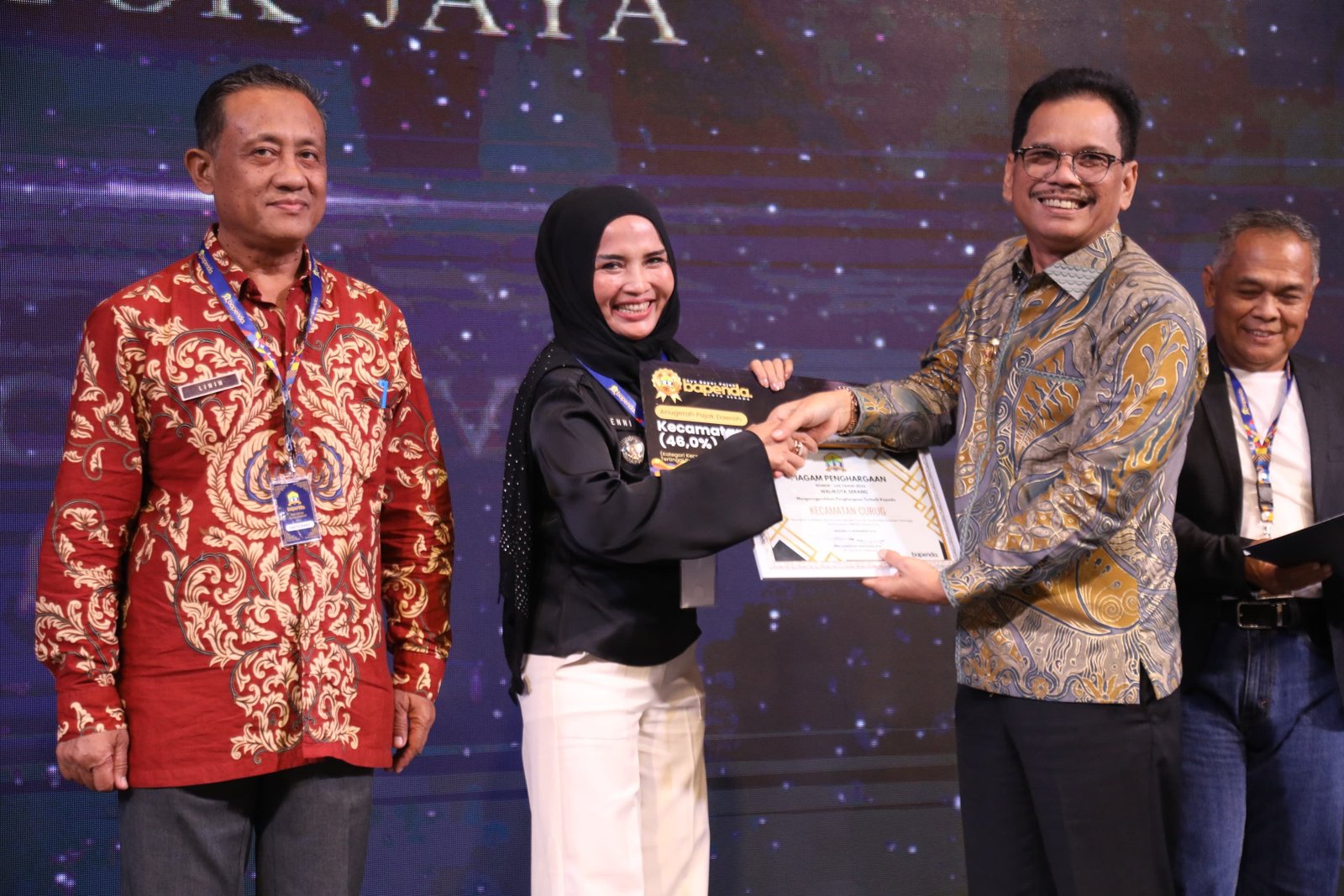 Tingkatkan Kepatuhan Wajib Pajak, Bapenda Kota Serang Berikan Penghargaan Anugerah Pajak Daerah