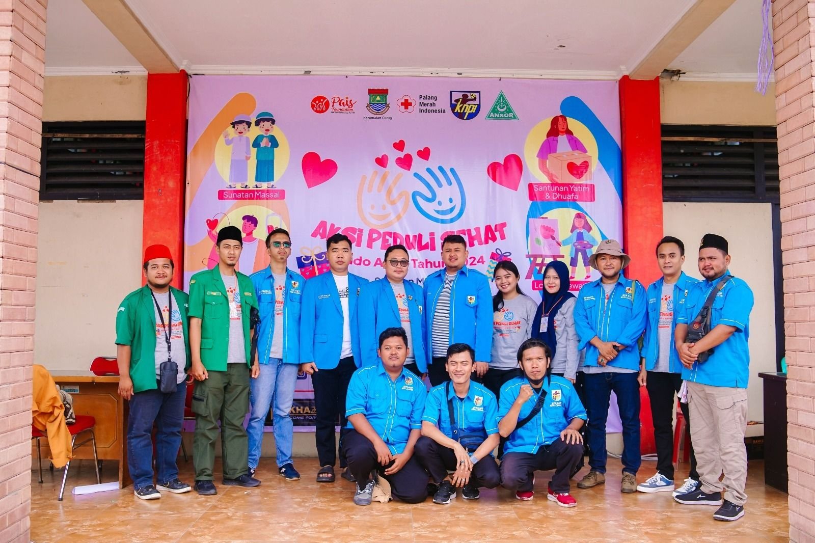 KNPI Curug Berikan Kado Akhir Tahun Bersama PAIS Foundation