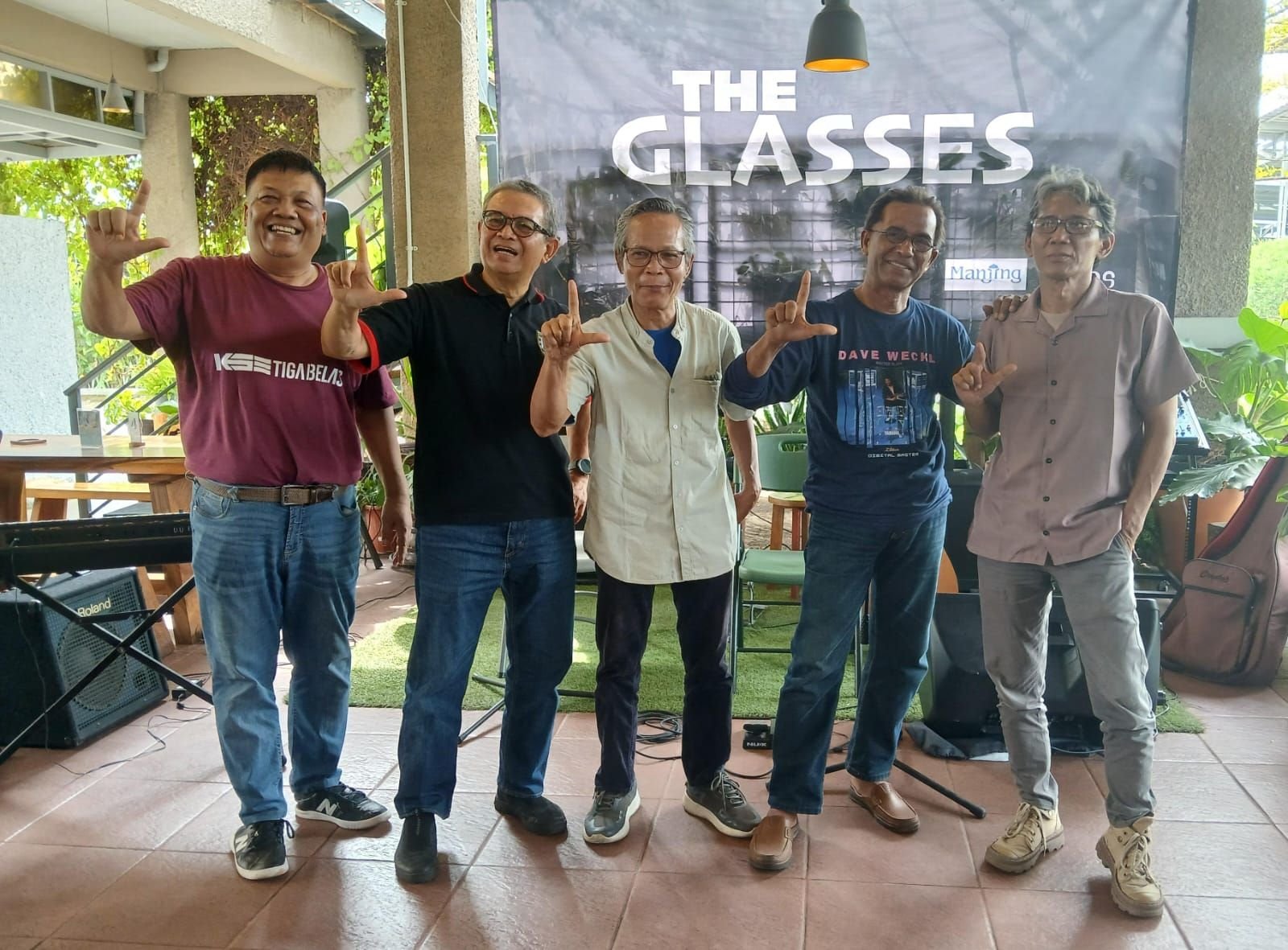 The Glasses Siap Perform di Laras Garden Resto, Grup Band yang Beranggotakan Musisi Senior Kota Cilegon