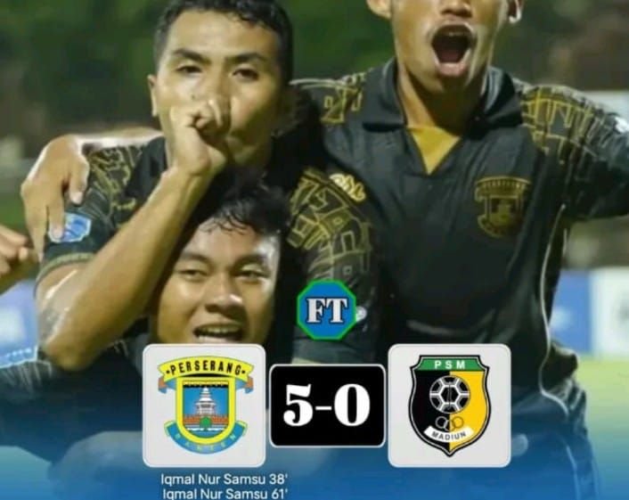 Perserang Sikat PSM Madiun 5 Gol Tanpa Balas di Babak Playoff Degradasi PNM Liga Nusantara