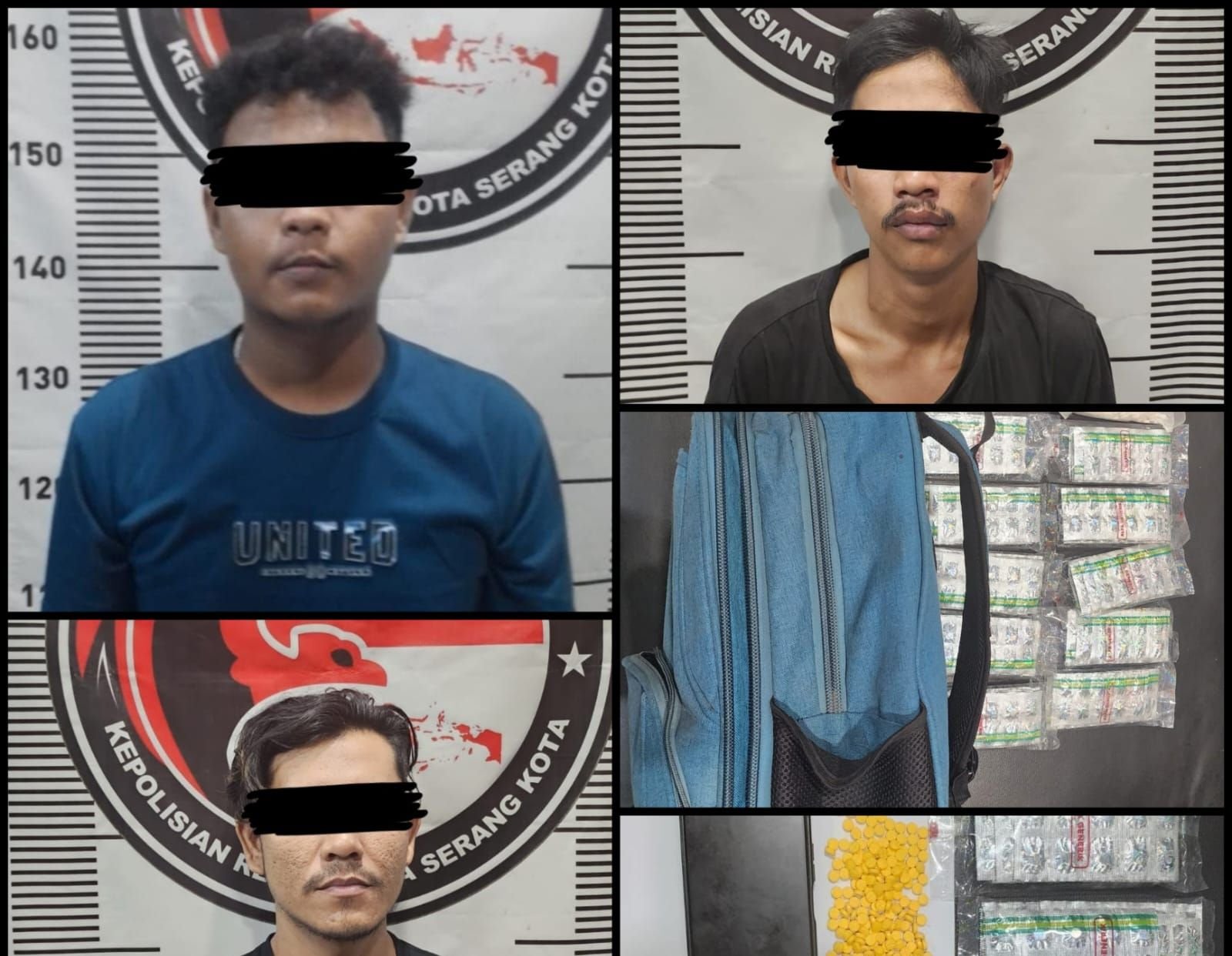 3 Remaja Pengangguran di Kota Serang Tertangkap Tangan Edarkan Ribuan Obat Terlarang