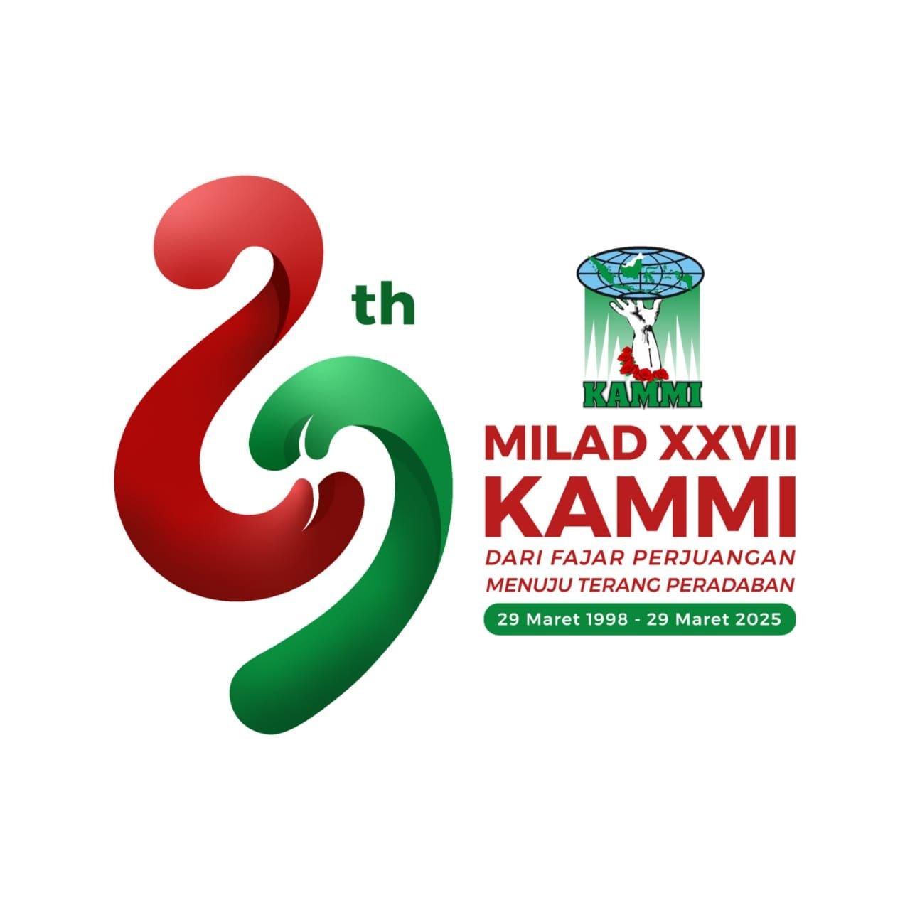 Organisasi KAMMI: Sejarah dan Logo Milad ke-27 2025 Versi PNG Lengkap dengan Filosofi