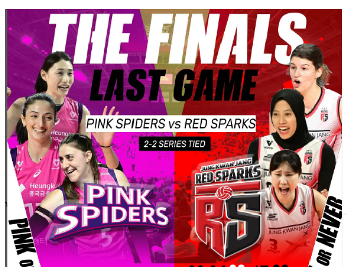 Link Streaming Pink Spider vs Reds Sparks di Final Kovo V-League 2025, Megawati Angkat Trofi?
