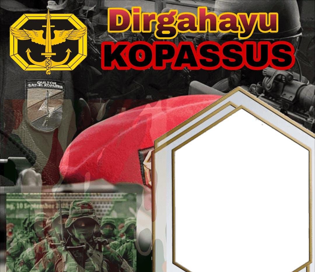 Terbaru! 4 Link Twibbon Peringatan HUT Kopassus ke-73 Tahun 2025, Cocok Dibagikan di Medsos