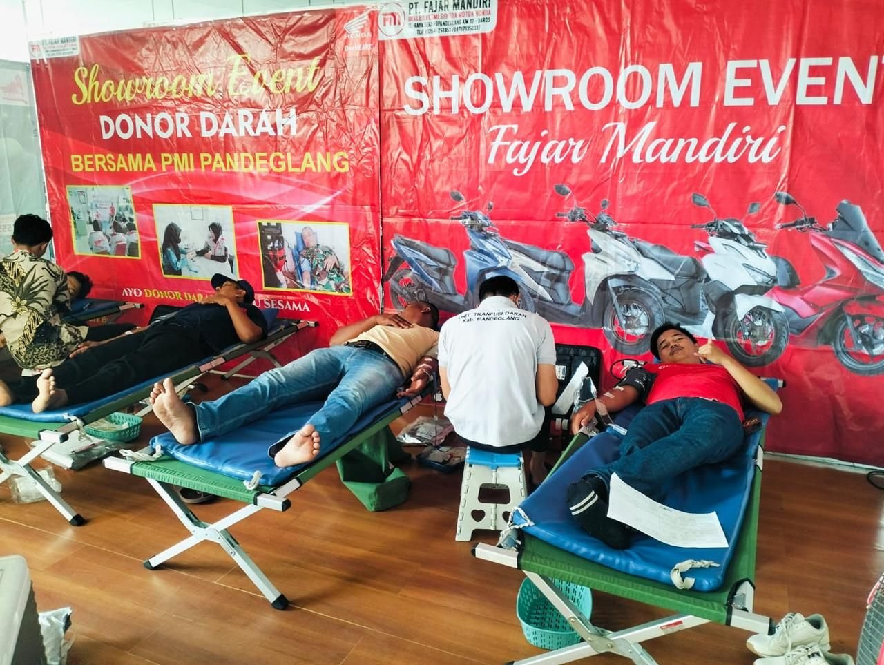Diler Honda Fajar Mandiri Baros Himpun 17 Kantong Darah