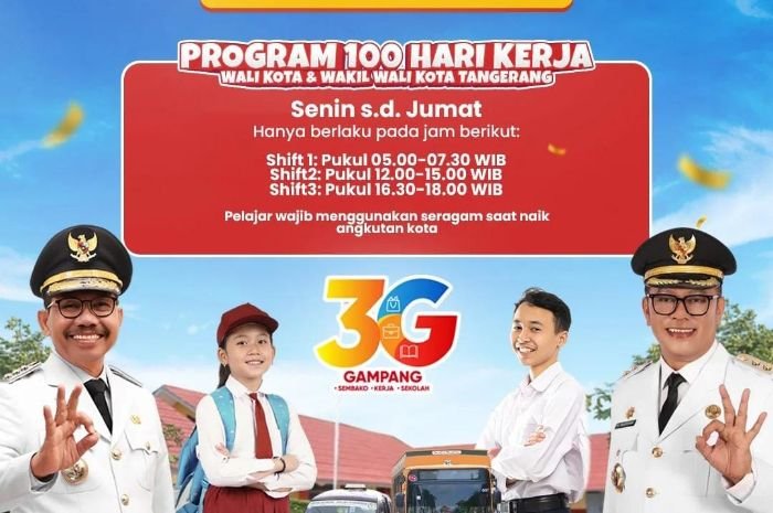 Pelajar di Kota Tangerang Bisa Naik Bus Gratis saat Berangkat dan Pulang Sekolah 1 Pelajar di Kota Tangerang Bisa Naik Bus Gratis saat Berangkat dan Pulang Sekolah