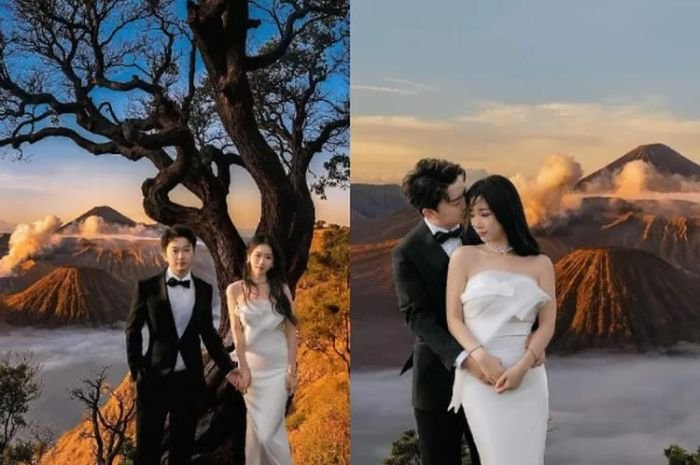 Foto Prewedding Romantis Pasangan Asal China di Bromo Bikin Salfok, Disangka Pakai Green Screen Saking Indahnya 1 Foto Prewedding Romantis Pasangan Asal China di Bromo Bikin Salfok, Disangka Pakai Green Screen Saking Indahnya