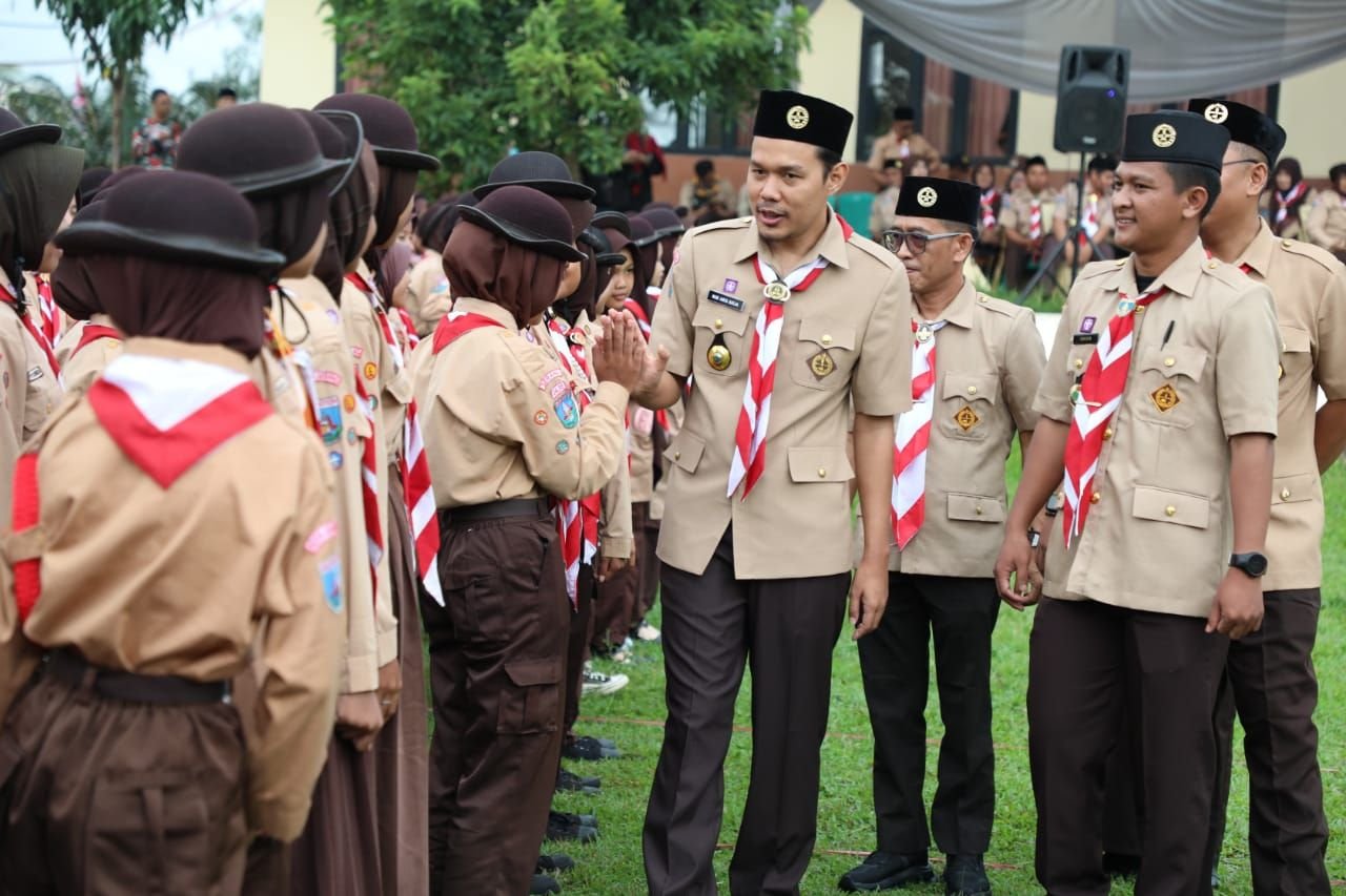 1.450 Anggota Pramuka Kota Serang Unjuk Gigi di Lomba Kreasi Penggalang I