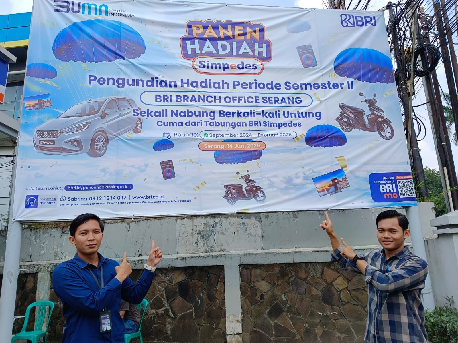 Panen Hadiah Simpedes, BRI Branch Office Serang Apresiasi 608 Ribu Nasabah