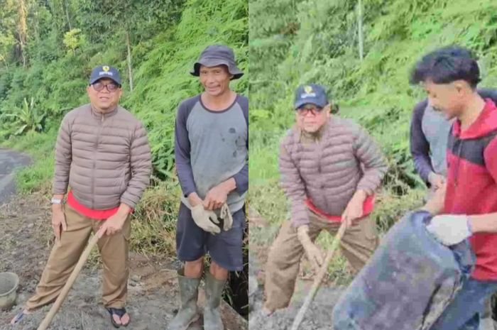 Iip Makmur Gunakan Dana Pribadi untuk Perbaikan Jalan Rusak di Lebak