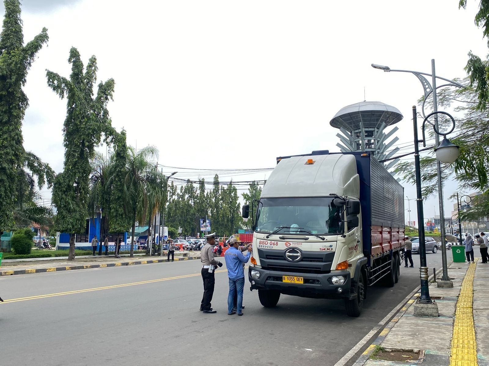 Polres Cilegon Gelar Operasi Patuh Maung 2025, Truk Besar Masuk Jalan Protokol Juga Kena Tilang