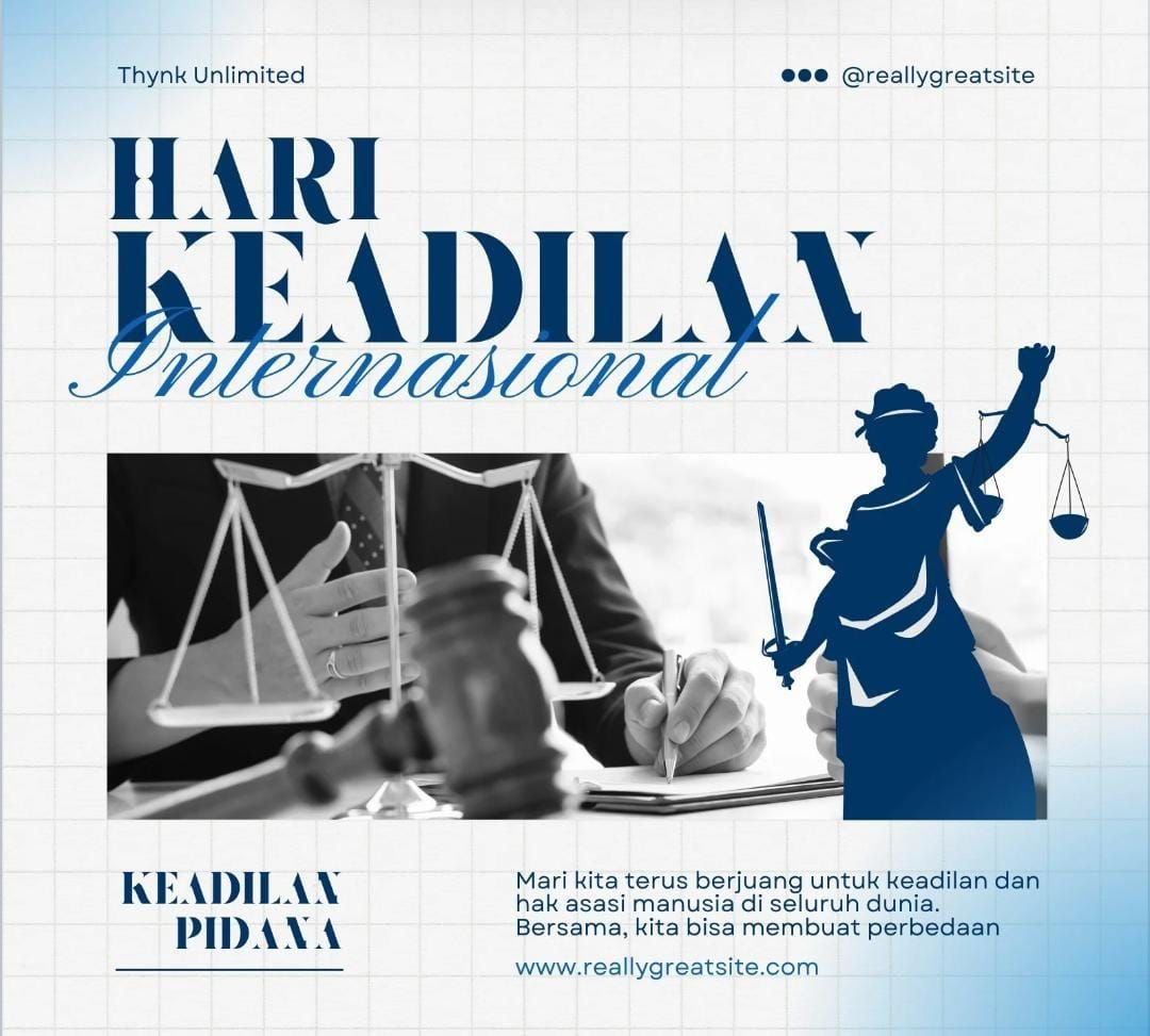 15 Link Poster Peringatan Hari Keadilan Internasional 2025, Desain Grafis dan Keren