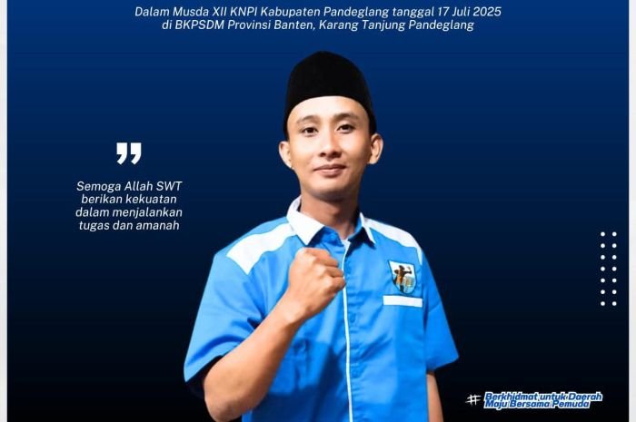 Saepudin Terpilih Sebagai Ketua Umum DPD KNPI Kabupaten Pandeglang dalam MUSDA XII