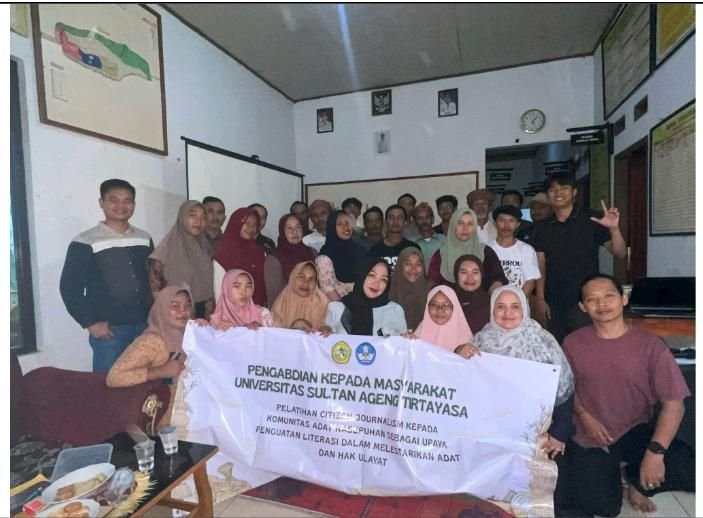 Pengabdian Masyarakat Tim Dosen Untirta, Tingkatkan Literasi sebagai Upaya Melestarikan Adat