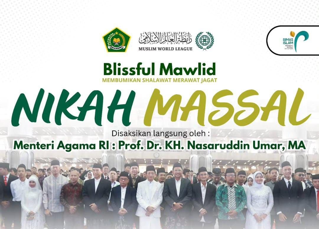 Cara Daftar Nikah Massal Kemenag RI Wilayah Jabodetabek di Masjid Istiqlal, Gratis Mahar dan Terbuka untuk Disabilitas