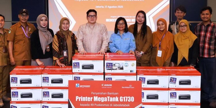 Canon dan Datascrip Salurkan 588 Unit Printer ke Puskesmas dan Universitas 1 Canon dan Datascrip Salurkan 588 Unit Printer