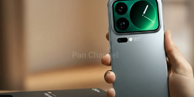 Tampilan Xiaomi 17 Series yang menggunakan magic back screen. (Youtube @PanChannel)