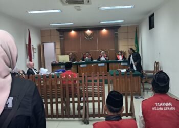 Sidang mantan Brimob Kasus Penipuan tukang ojek