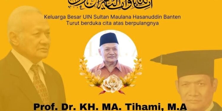 Kabar Duka! Prof Tihami, Guru Besar UIN SMH Banten Tutup Usia di Usia 74 1 Prof Tihami