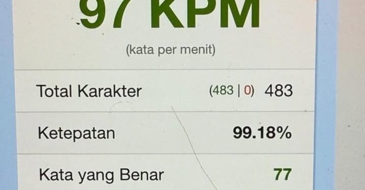 Jangan Ngaku Jago Ngetik, Cobain Tes Mengetik Ini dan Share Seberapa Cepat Jari-jemarimu 1 tes mengetik online