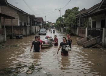 Fenomena Supermoon Hantui Warga Pulopanjang, Picu Banjir Rob Naik Turun 4 Banjir rob di Desa Pulopanjang hantui warga