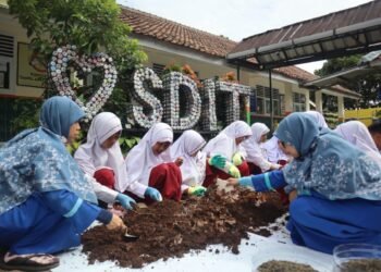 SDIT Irsyadul 'Ibad Pandeglang Galakkan Kepedulian Lingkungan Lewat Penanaman 200 Bibit Cabai 8 Cabai
