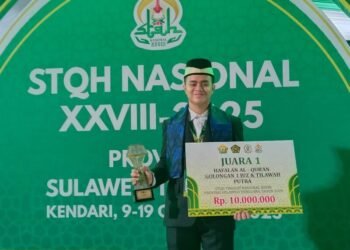 Muhammad Alvino Dinofa juara 1 STQH Nasional