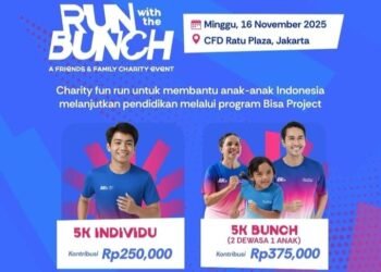 Run With The Bunch 2025, Pelari Kalcer Bisa Olahraga Sambil Berbagi 1 Run With The Bunch 2025