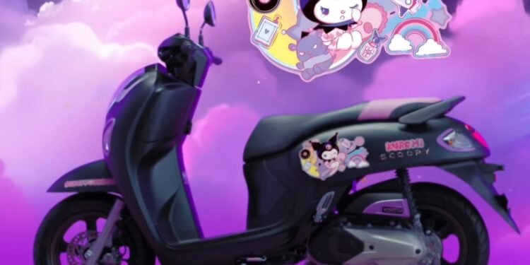 Incar Generasi Muda, Honda Rilis Scoopy Kuromi Limited Edition 1 Scoopy Kuromi