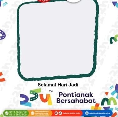 Twibbon HUT Kota Pontianak ke-254