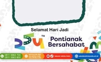 Twibbon HUT Kota Pontianak ke-254
