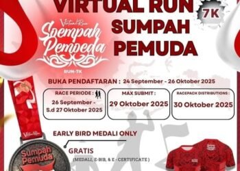 Segera Daftar! Virtual Run 2025, Bawa Semangat Hari Sumpah Pemuda di Setiap Langkah 1 Virtual RUn 2025