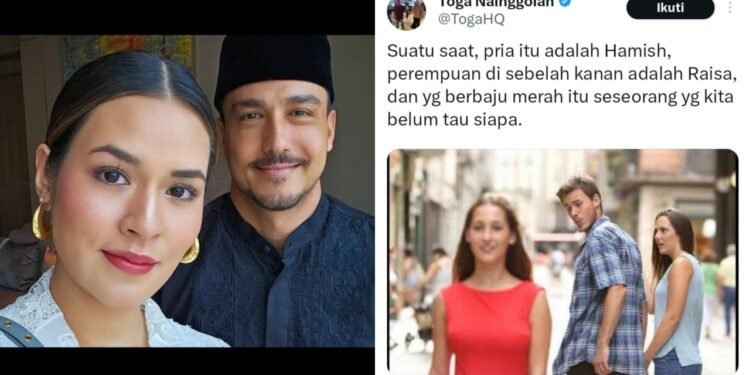 Meme Raisa dan Hamish Daud Tahun 2017 Viral Usai Isu Keretakan Rumah Tangga, Netizen: Anda dari Masa Depan? 1 meme