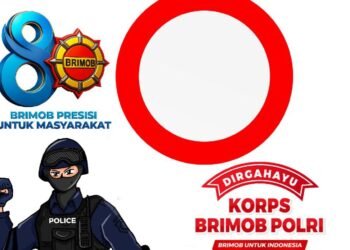 Twibbon HUT Brimob ke-80