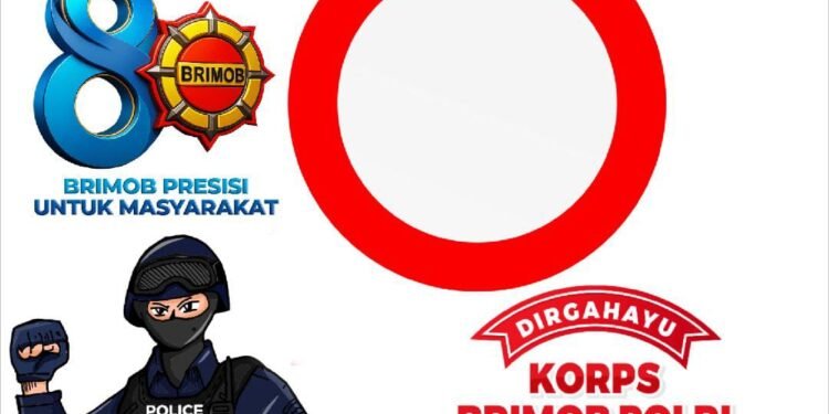 Twibbon HUT Brimob ke-80