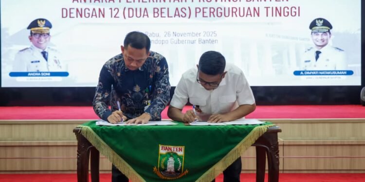 Pemprov Banten mou dengan 12 kampus