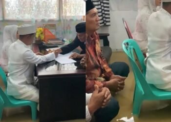 Viral Pengantin Ini Tetap Gelar Akad Nikah di Tengah Banjir 2 akad nikah